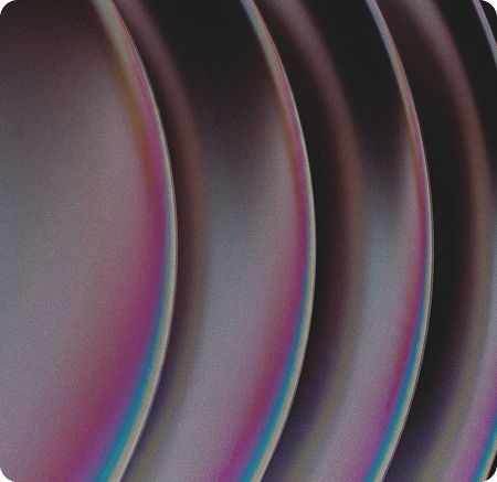 Colorful metal disc texture decoration